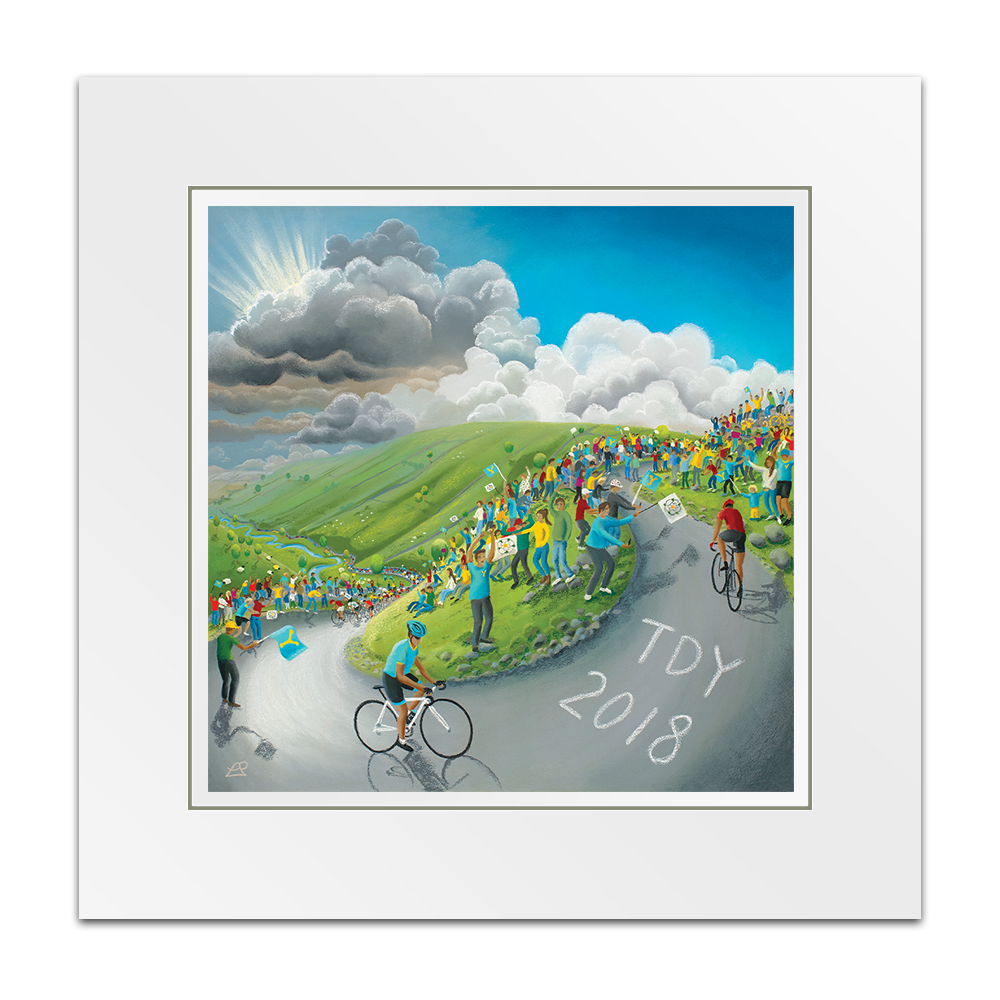 Welcome to Yorkshire! l Cycling Artwork Prints Canvases By Lucy