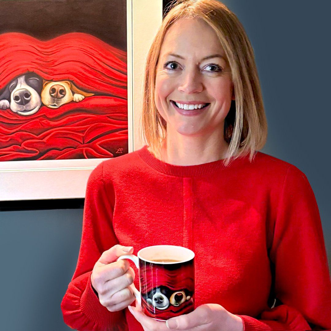 Pawfect Fine Bone China Mug by Lucy Pittaway